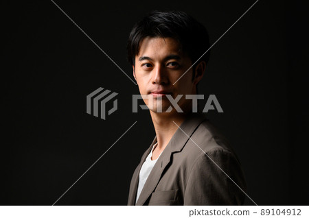 明暗拍攝男士人像眼睛 89104912