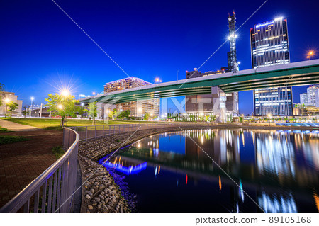 Night view of Nagoya City Sasashima Live 24 Night view of Nagoya City Sasashima Live 24 89105168