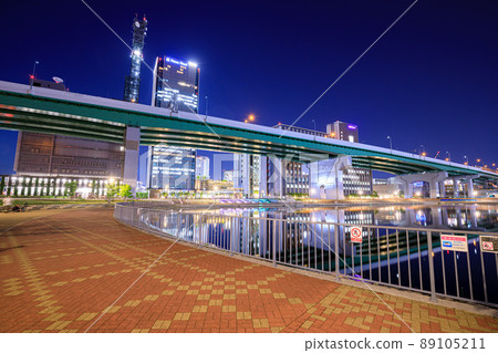 Night view of Nagoya City Sasashima Live 24 Night view of Nagoya City Sasashima Live 24 89105211