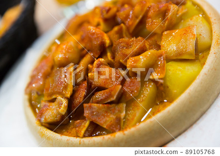 Spanish dish - roasted pig ears Spanish dish - roasted pig ears 89105768
