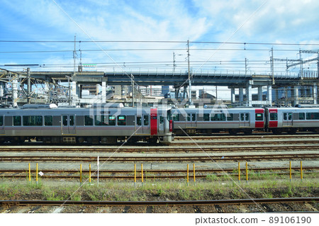 2021年從山陽本線廣島站到白市站的列車窗口及周邊景色 2021年從山陽本線廣島站到白市站的列車窗口及周邊景色 89106190