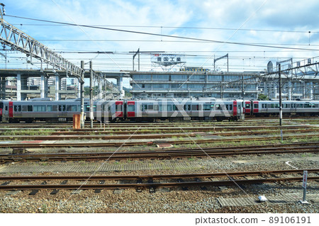 2021年從山陽本線廣島站到白市站的列車窗口及周邊景色 89106191