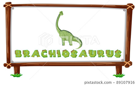 Frame template with dinosaurs and text brachiosaurus design inside Frame template with dinosaurs and text brachiosaurus design inside 89107916
