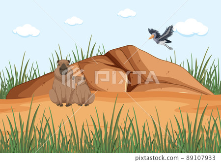 Capybara in nature background Capybara in nature background 89107933