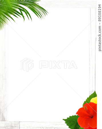 Frame material with the image of a tropical country 89108194