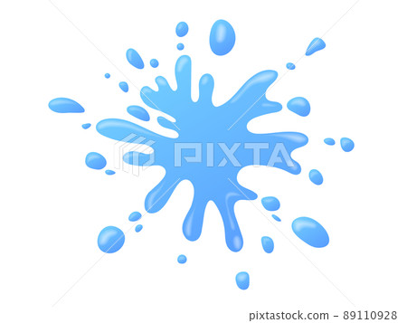 Illustration of splashing water 89110928