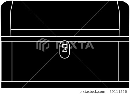 Treasure chest silhouette material 89111236