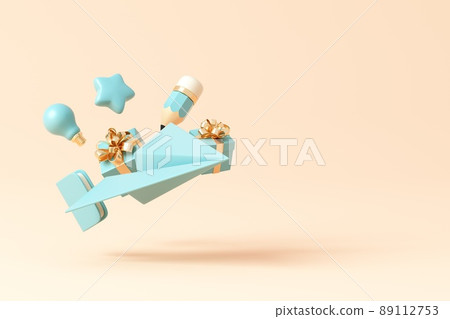 3D rendered educational theme concept illustration 89112753