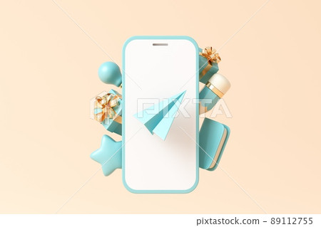 3D rendered educational theme concept illustration 3D rendered educational theme concept illustration 89112755