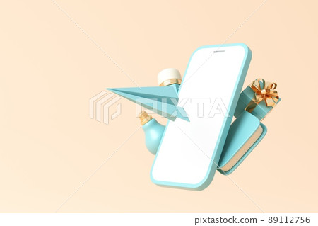 3D rendered educational theme concept illustration 3D rendered educational theme concept illustration 89112756