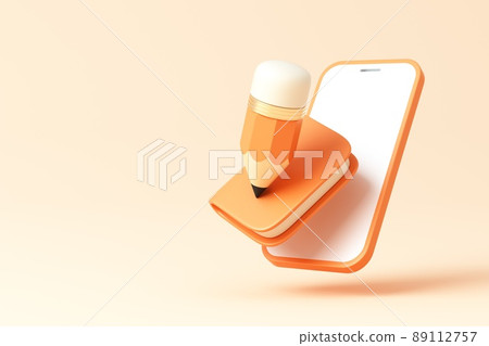 3D rendered educational theme concept illustration 89112757