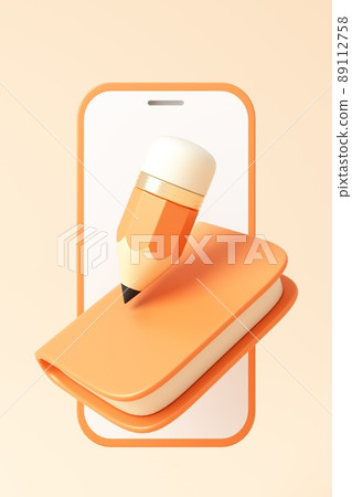 3D rendered educational theme concept illustration 3D rendered educational theme concept illustration 89112758