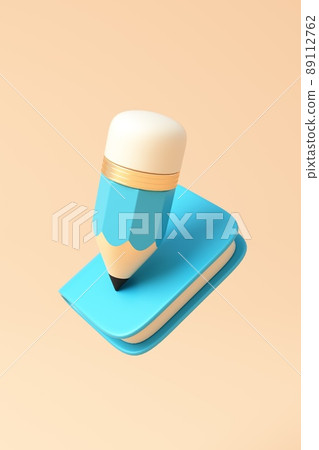 3D rendered educational theme concept illustration 3D rendered educational theme concept illustration 89112762