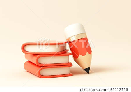 3D rendered educational theme concept illustration 3D rendered educational theme concept illustration 89112766