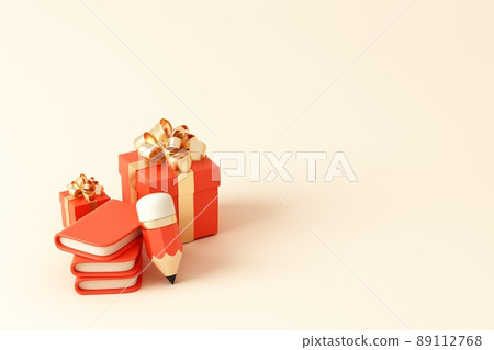 3D rendered educational theme concept illustration 3D rendered educational theme concept illustration 89112768