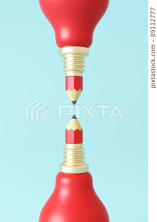 3D rendered educational theme concept illustration 89112777