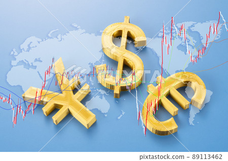 日元美元歐元外彙的形象 89113462