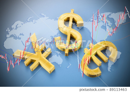 Image of Yen Dollar Euro Forex Image of Yen Dollar Euro Forex 89113463