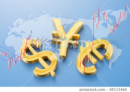 Image of Yen Dollar Euro Forex Image of Yen Dollar Euro Forex 89113468