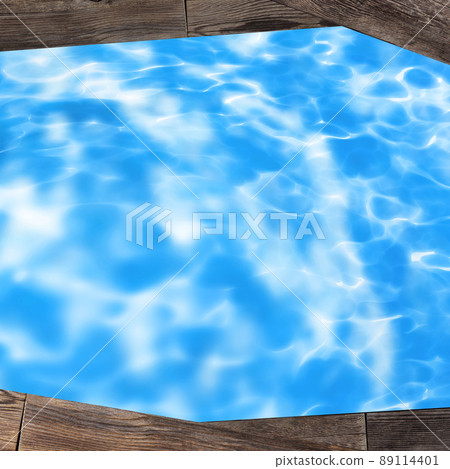 Water surface and wood grain frame material Water surface and wood grain frame material 89114401