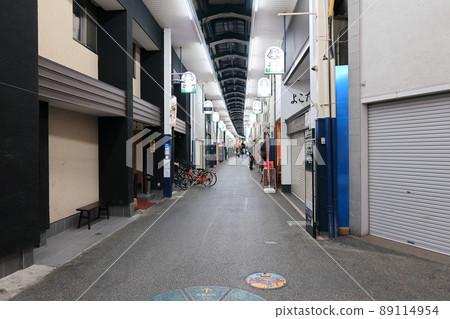 Corona whirlpool Okayama prefecture, Kurashiki Ebisu shopping street night view Corona whirlpool Okayama prefecture, Kurashiki Ebisu shopping street night view 89114954