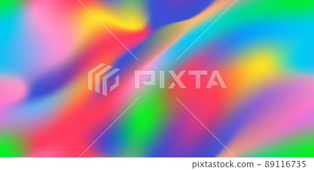 Rainbow colorful holo abstract seamless pattern. Iridescent holographic backdrop 89116735