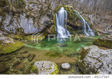 Waterfall Virje (Slap Virje), Triglavski national park, Slovenia 89117567