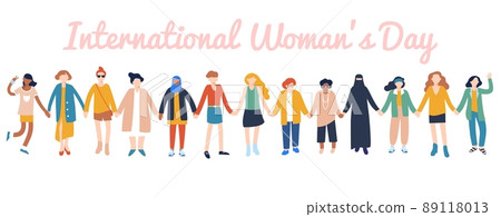 International womens day 8 March, women empowerment movement. International womens day 8 March, women empowerment movement. 89118013