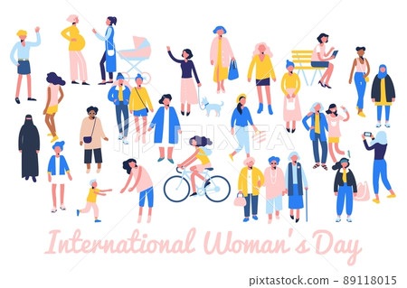 International womens day 8 March, women empowerment movement. International womens day 8 March, women empowerment movement. 89118015