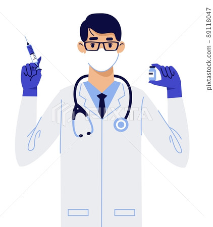 People vaccination concept for immunity health. Covid-19. 89118047