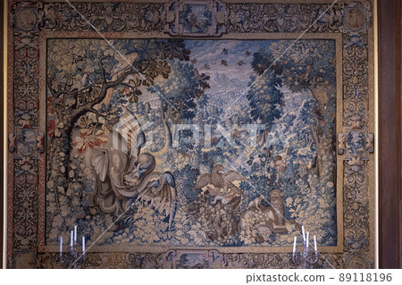 Serrant castle interior (Chateau de Serrant), Saint-Georges-sur-Loire,  Maine-et-Loire department, France 89118196