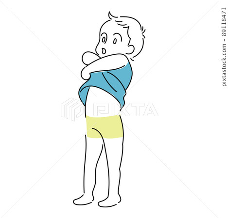 男孩脫掉他的襯衫 男孩脫掉他的襯衫 89118471