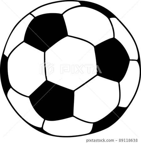 Soccer ball sport and games simple icon logo 89118638