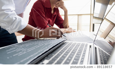 Programmer working in a software development and coding technologies. Website design. Technology concept. Programmer working in a software development and coding technologies. Website design. Technology concept. 89118657
