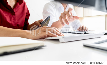Programmer working in a software development and coding technologies. Website design. Technology concept. 89118665