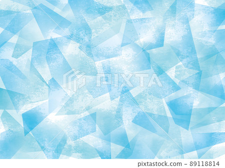 冰狀幾何圖案背景水彩垃圾 89118814