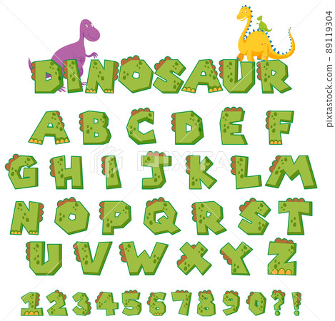 Font design for english alphabets and numbers Font design for english alphabets and numbers 89119304