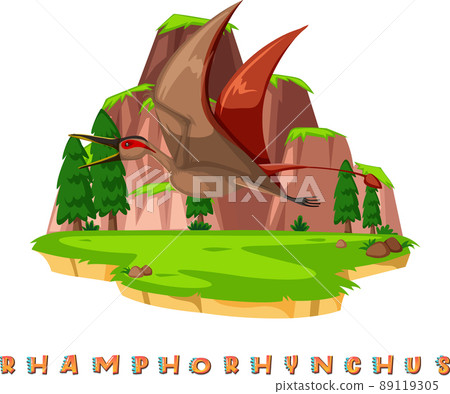 Dinosaur wordcard for rhamphorhynchus Dinosaur wordcard for rhamphorhynchus 89119305