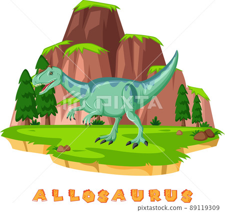 Dinosaur wordcard for allosaurus Dinosaur wordcard for allosaurus 89119309