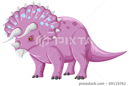 A dinosaur triceratops on white background A dinosaur triceratops on white background 89119762