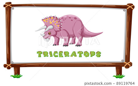 Frame template with dinosaurs and text triceratops design inside Frame template with dinosaurs and text triceratops design inside 89119764