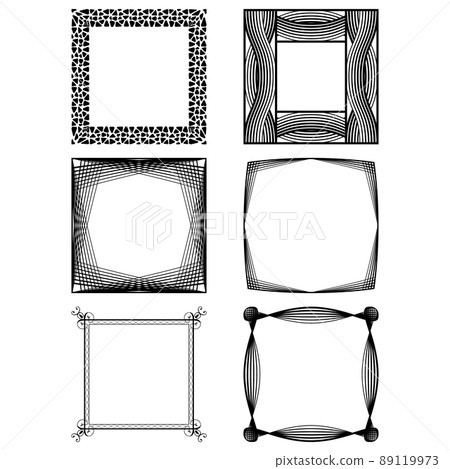 Various square frame sets - Stock Illustration [89119973] - PIXTA