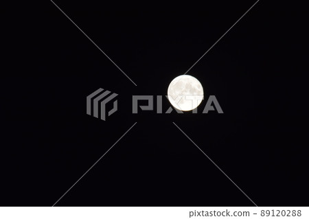 Beautiful full moon in the night sky Beautiful full moon in the night sky 89120288
