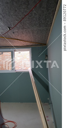 Construction site. Carpenter. Woodworking. Interior. Interior Construction site. Carpenter. Woodworking. Interior. Interior 89120772