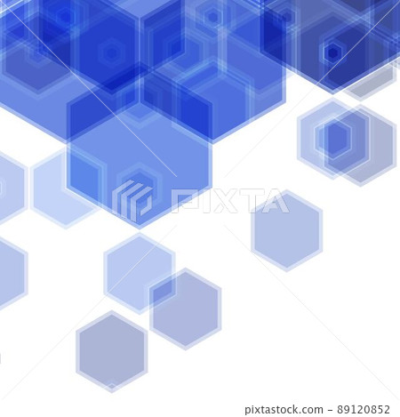 Vector background with blue and white hexagonal pattern. eps 10 89120852