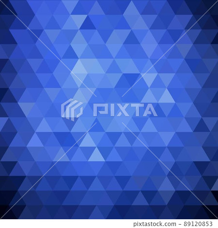 Dark blue polygonal illustration, which consist of triangles. Geometric background in Origami style with gradient. Triangular design for your business. eps 10 89120853