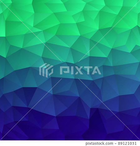 blue-green triangular background. vector abstract geometric background 89121031