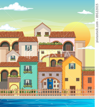 Italy town style house and building landscape 89122015