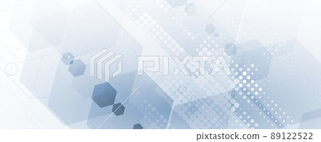 Abstract hexagon background. Technology poligonal design. Digital futuristic minimalism 89122522