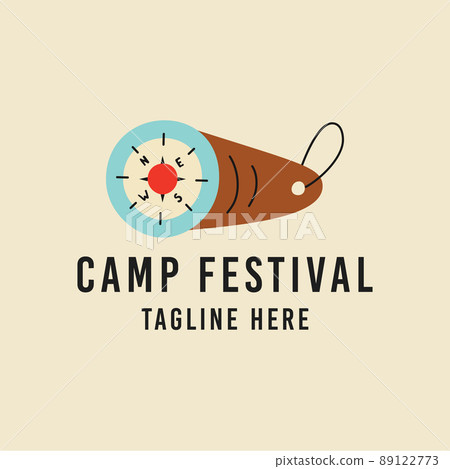 T shirt design with compass for camp festival T shirt design with compass for camp festival 89122773